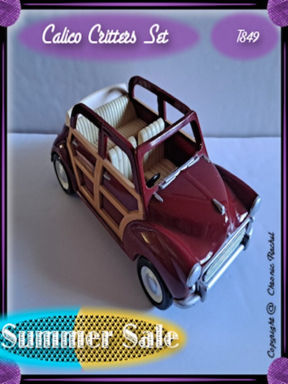 Red Woody Car - Vintage